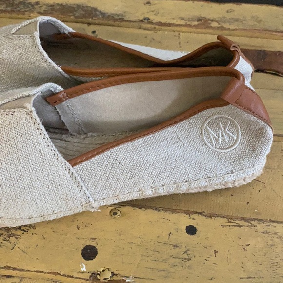 MICHAEL KORS ESPADRILLE FLATS BOHO CANVAS SLIP ON FLATS SLIDES 9 M - Picture 12 of 16